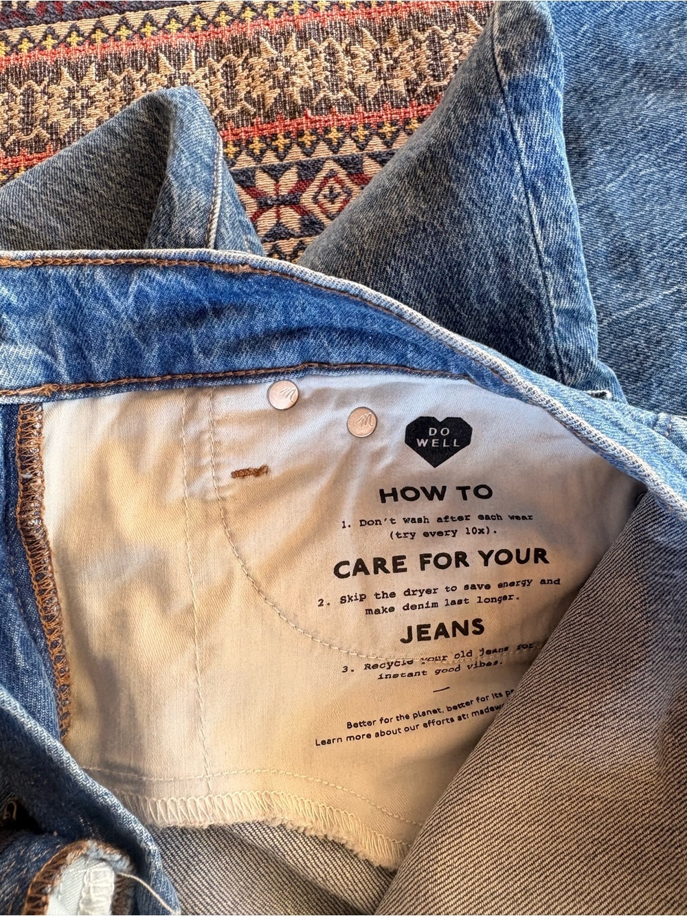 LIKE NEW Madewell The Perfect Vintage Wide Leg Crop Light Blue Denim Jeans 24P - Picture 9 of 12